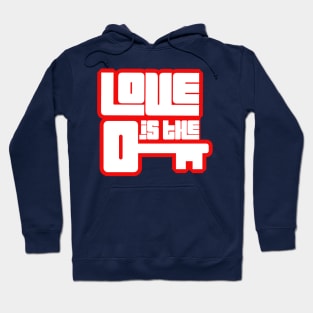 Love is the Key pt.3 [ wht - red ] Hoodie